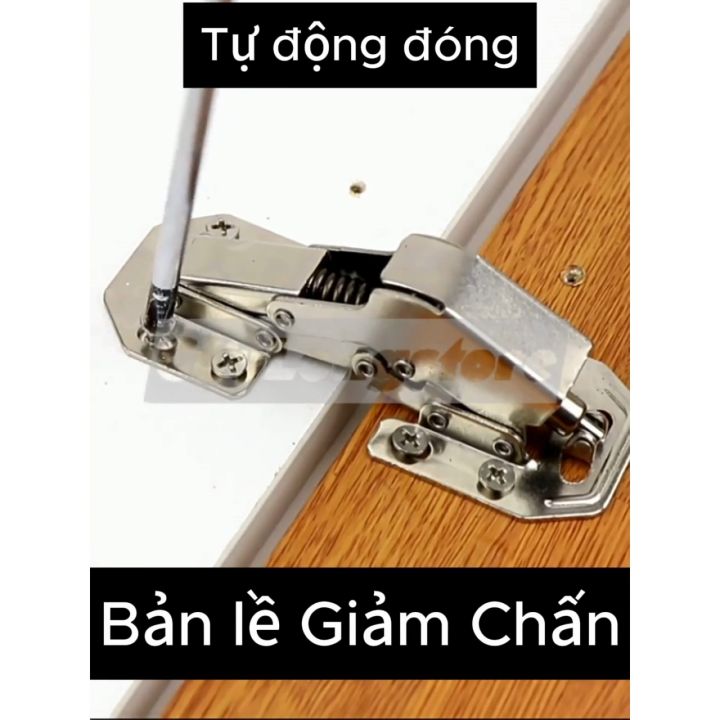 Bản Lề Tự Động Đóng Cửa 90 độ inox bản lề ếch tự gập giảm chấn khoá an ...