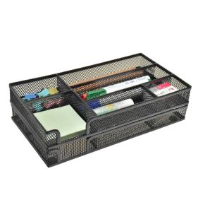 กล่องเก็บของโลหะ ชั้นวางเอกสาร กระดาษทราย แฟชั่น จัดระเบียบ หน้าต่าง ปากกา บันทึก เครื่องมือใหม่ วัสดุโลหะ