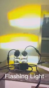 Mini Driving Light High and Low Yellow / White LED Aniti Fog For Cars / Motorcycle Korean Led Chip with Free Domino Switch