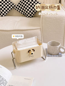 Creative Rotating Tissue Box Luxury Rectangular Plastic Storage Organizer for Living Room Dining Table Tea Table Home Decor