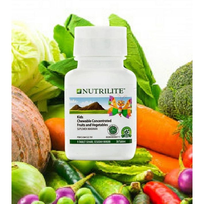 Nutrilite Chewable Concentrate Fruit & Vegetables Vitamin Anak