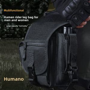 Waist and Leg Bag Mens Cycling Outdoor Sports Fitness Multi-Functional Tactical Leg Bag Waist Bag Motorcycle Army Fan Waterproof Functional Bag