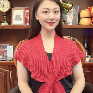 Fashionable Thin Shoulder Neck Wrap Scarf Womens New 2025 Office Warmth Artificial Collar Air Conditioned Room Outerwear