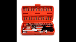 [SG Local Stock]46PCS Socket Wrench Set/Professional Auto Repair Tool Kit with Chrome Vanadium Steel Portable Case