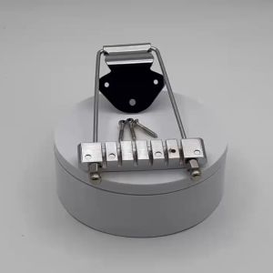 6 String Steel and Zinc Alloy Bridge Tailpiece Replacement Parts For JAZZ Guitar