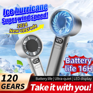 🔥SG Ship In 12 Hour🔥 120-Speed Handheld Fan Mini Portable Hand Fan Strong Wind 15000mAh USB Rechargeable Fan Powerful Small Pocket Fan Table Fan Desktop Fan Electric Fan Travel/Outdoor 手持风扇 手拿风扇 小风扇