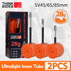 ThinkRider 2PCS Ultralight 28g Bike Inner Tube 700X18 25 28 Road Bicycle TPU Material Tire 65mm Length French Valve