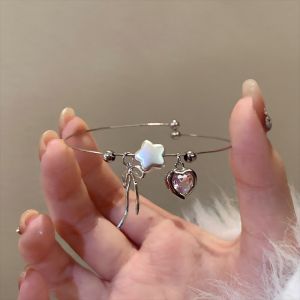 Elegant Butterfly Knot Star Heart Bracelet Womens Fashion Jewelry Fresh out Alloy Plated Silver Gold Fresh Look Hand Chain