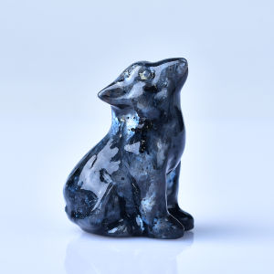 Natural crystal carved wolf a perfect choice for home decoration as a crystal gift ornament a great option for healing crystal