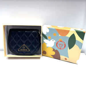2025 New Mini Leather Card Holder Multi-Slot with Gift Box Simple Fashionable Compact Size Youth Suitable Zipper Closure