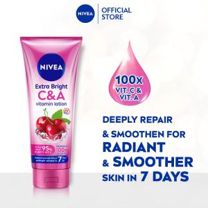 [BUY 2 FREE 1] NIVEA EXTRA Bright C&A VITAMIN LOTION 300ML | BODY MOISTURIZER | HAND CREAM | VITAMIN C | VITAMIN E (Losen Badan)