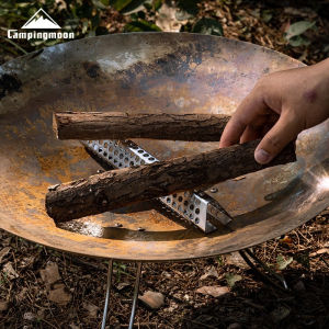 CAMPINGMOON New Arrival A4-CS/A4-CLair Hole BBQ Accessorriess Camping Gear Reusable Metal Firewood Stainless Steel