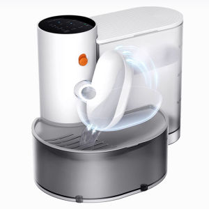 Automatic Dumping Water Changing Pet Water Fountain PG-CS601 Wireless Rechargeable Cat and Dog Fountain No Filter Required 2000mAh/3000ML