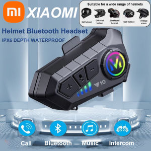 Xiaomi Motorcycle Helmet Wireless Bluetooth Earphones 5.3 Type-C Hands-free Call Set Helmet Waterproof Music Player