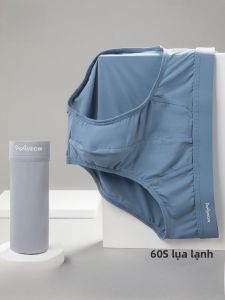 MiiOW | Quần lót nam Ice Silk Triangle thoáng khí kháng khuẩn cỡ lớn mùa hè mới quần lót nam liền mạch thoải mái thoáng khí