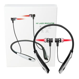 Tinnitus Ear Laser Physiotherapy Device 2 in 1 Neck-hanging 650nm Laser Ear Irradiator Reduce Tinnitus LLLT Otitis Media Earplug