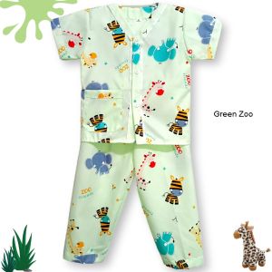 Baju Tidur Tanpa Kerah Laki-Laki Usia 1-12 Tahun Motif zoe Grean