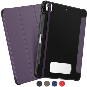 เคสสำหรับ iPad Pro M4 13นิ้วเคส iPad Air 13นิ้ว2024กับที่ใส่ดินสอหนัง PU ป้องกันตั้งได้แบบสามพับปลุกอัตโนมัติเคสสำหรับไอแพดสำหรับ iPad Pro 12.9 2022 2021 2020 2018