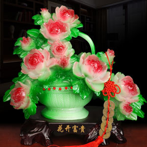 พิมพ์บอร์ดดอกไม้บัว จัดวางในบ้าน ตกแต่งห้องนั่งเล่น ชั้นวางเครื่องดื่ม ชั้นวางทีวี เครื่องประดับตกแต่งบ้าน สไตล์เรียบง่ายปัจจุบัน