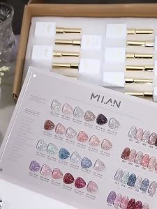 💅Milan 15ml 24 color Nail Art Crystal Diamond Powder Gel Nail Polish Set Nail Kit for Salon Gel Manicure and Nail Art DIY