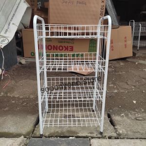 Rak chiki serbaguna susun 4 80cm/Rak toko/Rak snack/Rak display/Rak toko jualan/Rak sembako/rak lemari/rak besi/Rak piring