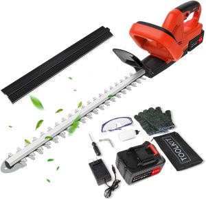 Lanbao 998VF Cordless Hedge Trimmer Rechargeable Electric Battery Grass Shrub Trimmer Pruning Saw Garden Tools