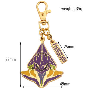 Bandai | Anime EVA Keychain Spear of Metal Pendant Ayanami Rei Ikari Shinji Asuka Langley Soryu Cosplay Key Chain for Women Men