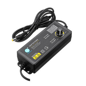 Adjustable 3-36V 60W Power Supply Adapter with LCD Screen US Plug for Home and Industrial Use