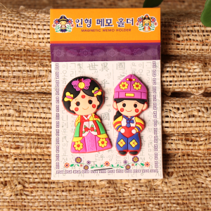 Tourist Souvenir Style Cartoon Fridge Magnet Cute Cartoon Freezer Sticker Gift Edge Extension Folklore Special Silicone Material