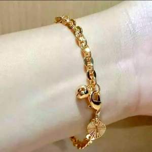 GELANG TANGAN EMAS TITANIUM NURI MEDAN 2 WARNA ANTI LUNTUR PERHIASAN WANITA