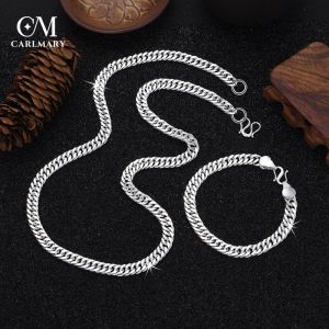 Men Chunky Cuban Fortune Chain Necklace 8mm Width S925 Silver Hip Hop Chains for Men Boys Boss