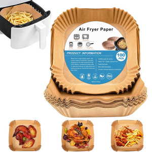 100Pc Air Fryer Special Paper Air Fryer Disposable Paper Liner Non Stick Oven Mat Kitchen Pan Pad Airfryer Accessories Bakpapier