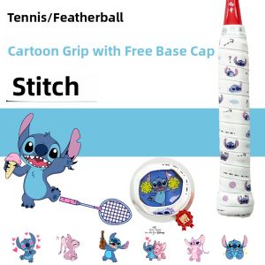 Badminton Racket Grip Tape Sweat Absorbent Anti Slip Sticky Handle Cover Bottom Cover Cute Print Tennis Racket Wrap Band