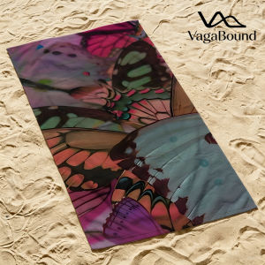 Khăn Tắm Biển Butterfly Kaleidoscope Siêu Nhẹ Nhanh Khô Siêu Thấm Hút Khăn Bơi Nhanh Khô Cho Mùa Hè