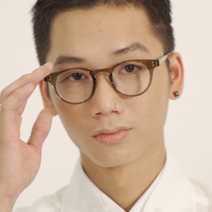 Kính cận nam nữ cao cấp DOKCRAZY LECO mắt tròn hot trend chống UV400 phong cách cá tính hiện đại