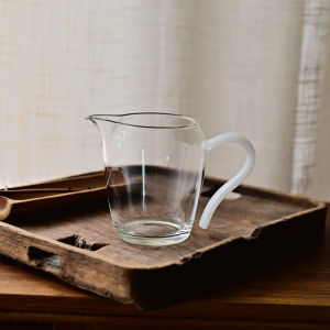 Chutianyao Baiyu Chengxin Glass Teahouse Simple High Borosilicate Glass Teacup with Handle Transparent Tea Pouring Set