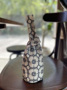 Túi Đựng Cốc Bọ Cạp Thêu Phong Cách Akiyama Masao Túi Vải Cotton Bảo Vệ Cốc Cà Phê Cầm Tay Túi Đựng Đồ Dùng Ăn Uống Đa Năng