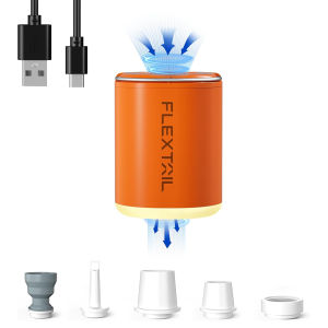 FLEXTAIL TINY PUMP 2X - 4kPa Portable Air Pump with Camping Light and 1600mAh Battery Infaltion/Deflation/Lighting