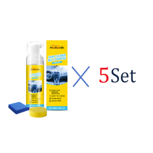 Car Interior Cleaner Kit 500ml Leather Care Dashboard Cleaner UV Protection Streak Free Car Detailing Interior Shine Plastic