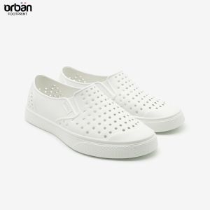 [NEW 2022] [Phom nhỏ] Giày nhựa URBAN nam nữ đi mưa đi biển D2201 - Trắng trơn