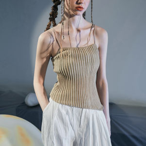 Fitted Stretchy Cotton Knit Camisole Women