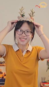 Vương miện công chúa cho bé gái sinh nhật cài tóc đẹp dễ MySun