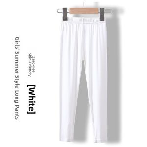 Girls Summer Thin Base Layer Long Pants Dance Practice Black Ballet Dance Outfit Childrens Summer Clothes Wear outside Trousers