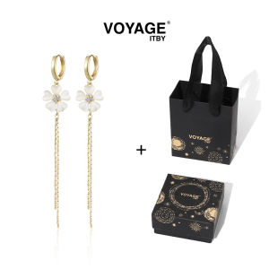 Gold Tassel Flowers Long Earrings for Women Accessible Luxury Fancy Elegant Stud Earrings Unique Ear Clip Eardrops Earrings Earrings