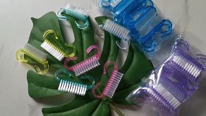 Happy Pretty Shop Manicure and Pedicure Nail Brush 12pcs Pack Random Color (Small & Big) Acrylic Nail Brush Plastic Cleaning Nail Brushes Nail Art Manicure Pedicure Soft Remove Dust Powder File Tools Set