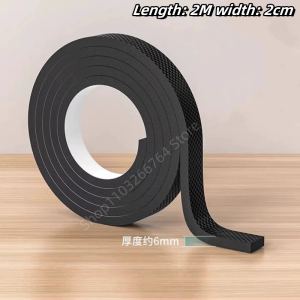 DIY Anti-slip Furniture Pads Thick 6mm Black Mute Mats Bumper Damper Self-Adhesive Furniture Table Chair Foot Protection Pads