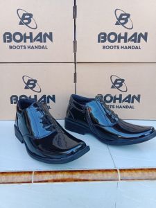 sepatu pdh R 02 POLISI kilap tali mati pantovel pria kilap  satpam pol pp kantor pdh kerja formal