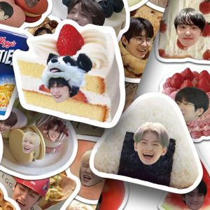 120 Ins Cartoon Cute Seventeen Food Stickers Li Shuo Min Urged Sheng Che Minghao DIY Mobile Phone Stickers