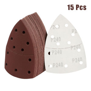 15/30/45 Pcs 105*152 MM 11Holes Detail Mouse Sandpaper Kit 40-2000 Hook & Loop Triangular Sanding Paper Sander PSM Sand paper