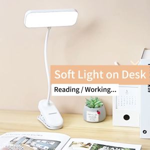 AMASACC LED Clamp Desk Lamp: A Touch Rechargeable Study Lamp